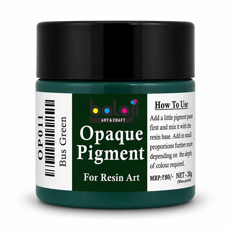 Bus Green Opaque Resin Pigment 20 Gram