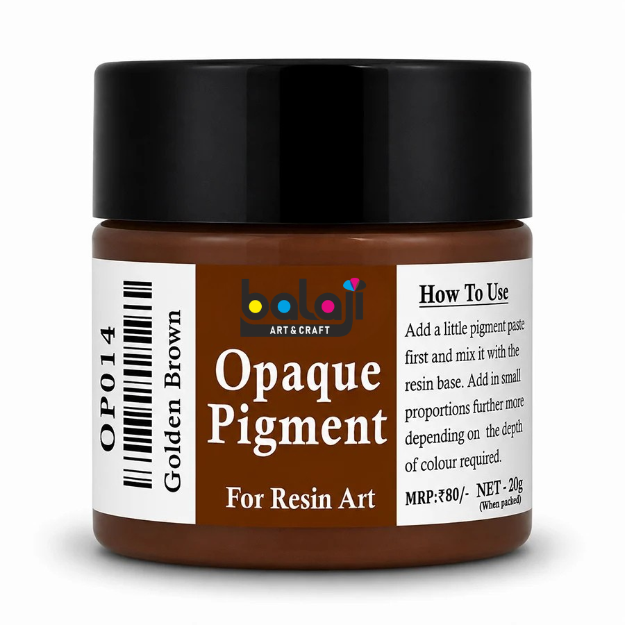 Golden Brown Opaque Resin Pigment 20 Gram