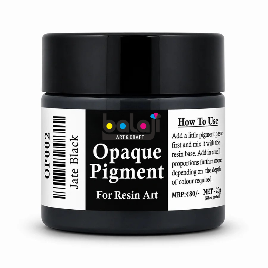 Jet Black Opaque Resin Pigment 20 Gram