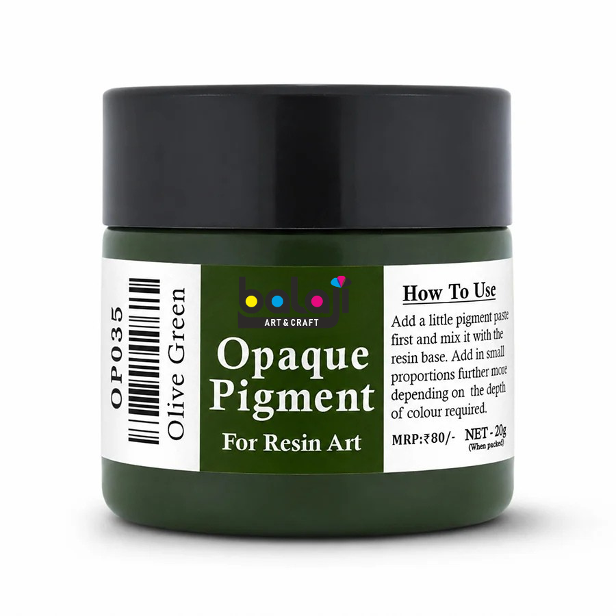 Olive Green Opaque Resin Pigment 20 Gram