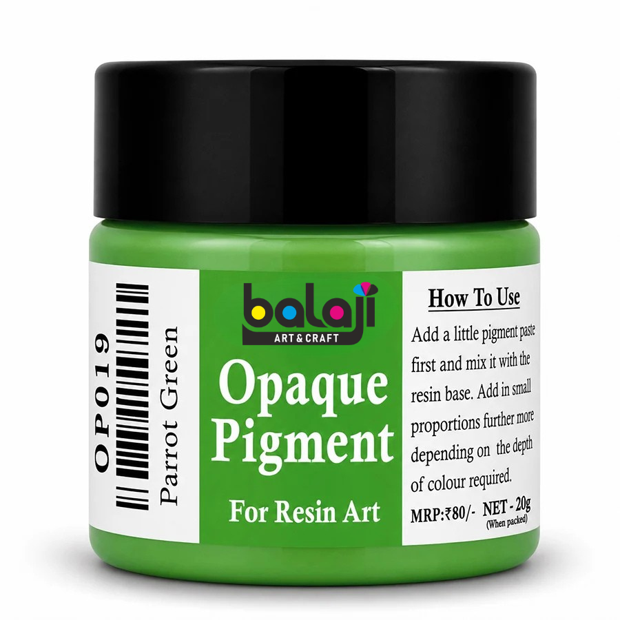 Parrot Green Opaque Resin Pigment 20 Gram