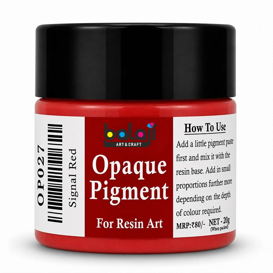 Signal Red Opaque Resin Pigment 20 Gram