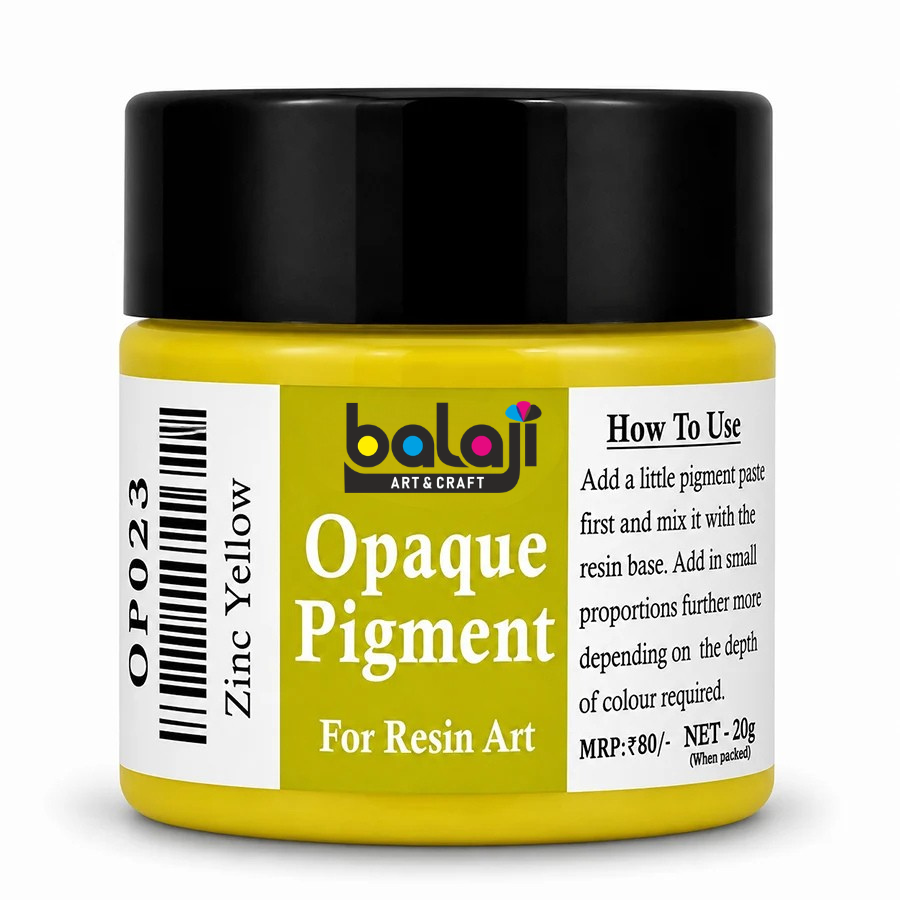 Zinc Yellow Opaque Resin Pigment 20 Gram