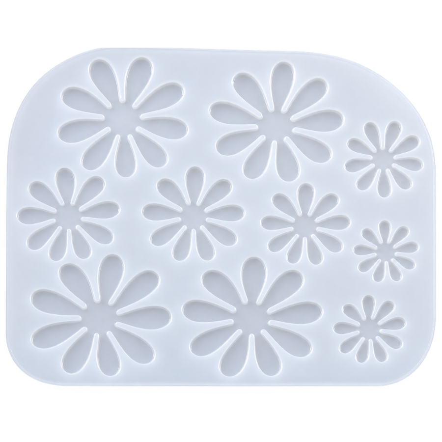 10 Cavity 3D Flower Mould