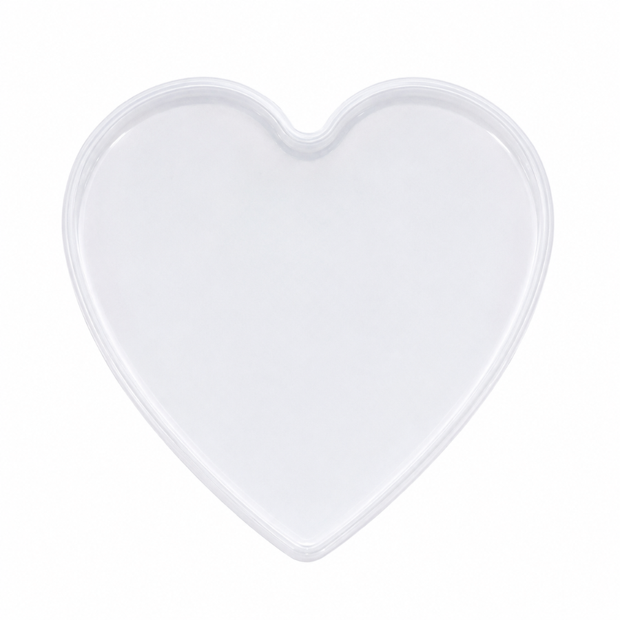 4.5 Inch Heart Tray & Coaster Mould
