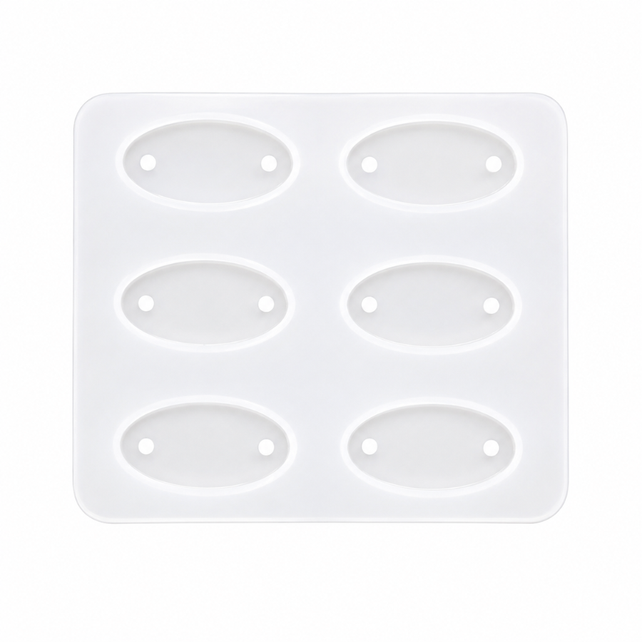 6 Cavity Small Oval Rakhi & Bracelet Mould