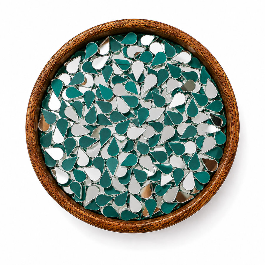 Almond shape silver mirrors for art(6MM – 8MM)
