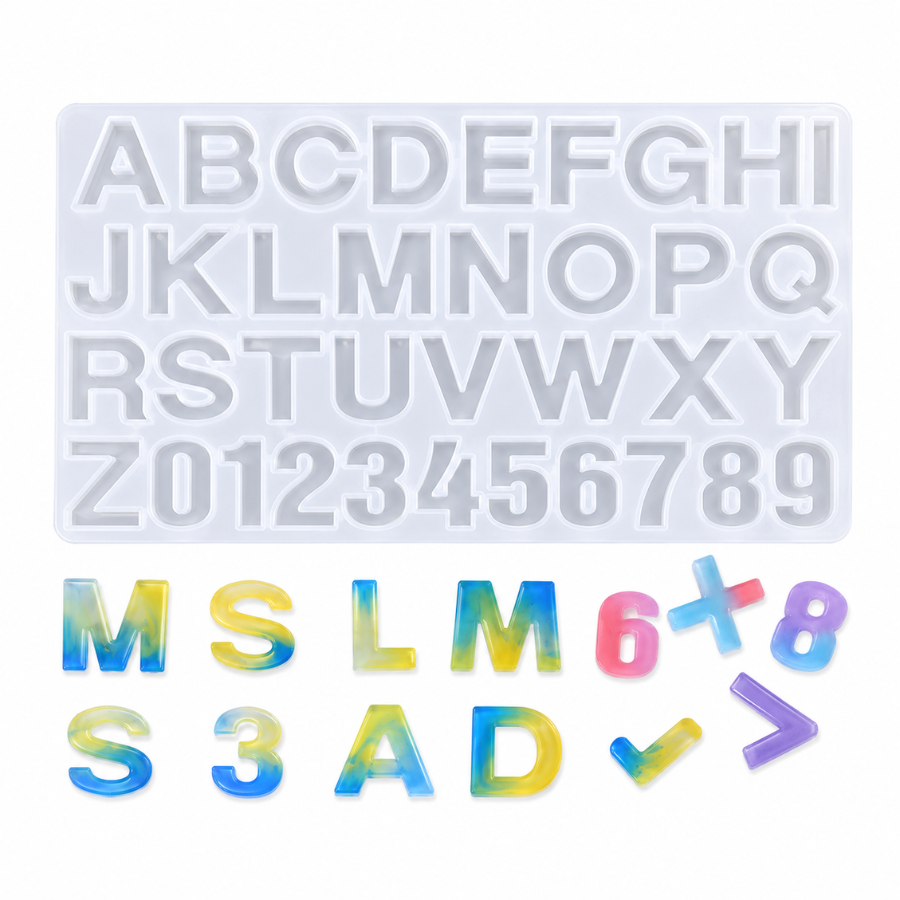 Front Alphabet Mould Without Hole (Heavy – 230Gms) Mould
