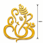 Ganpati Acrylic Cutout – 2 Pair