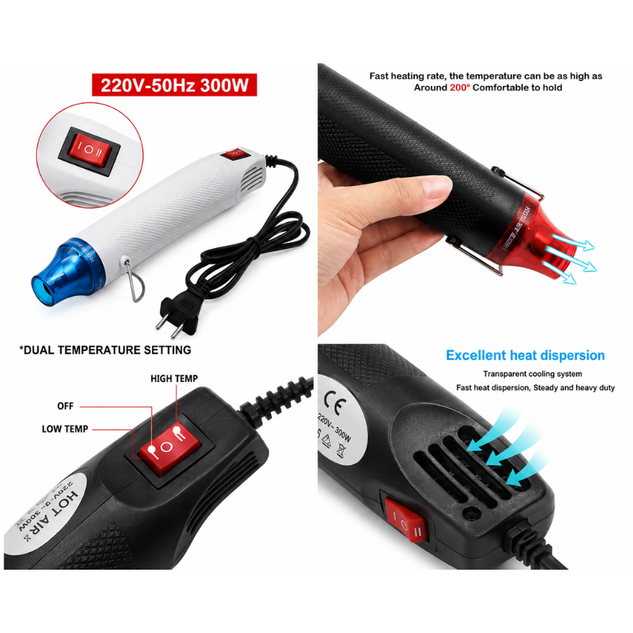 Hot Air Gun 2.0 with 2 Speed Switch