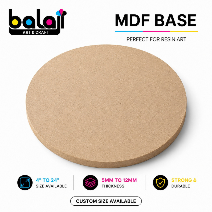 Plain Round MDF Base