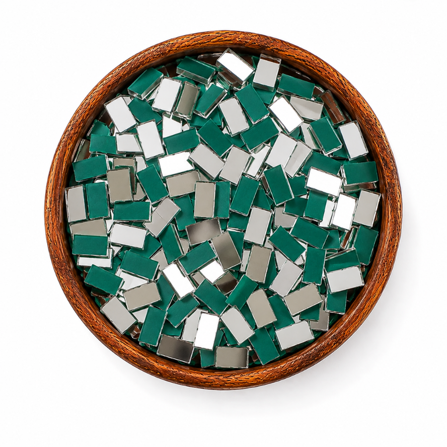 Rectangular shape silver mirrors for art