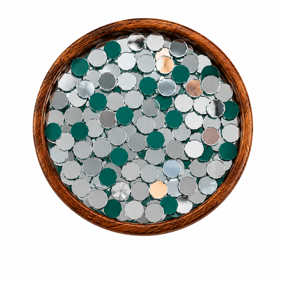 Round shape silver mirrors for art (4mm to 6mm)