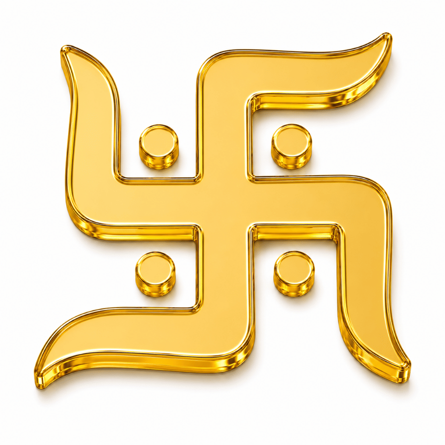 Swastik Acrylic Cutout – 2 Pair