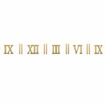 Roman arcrylic number with stick