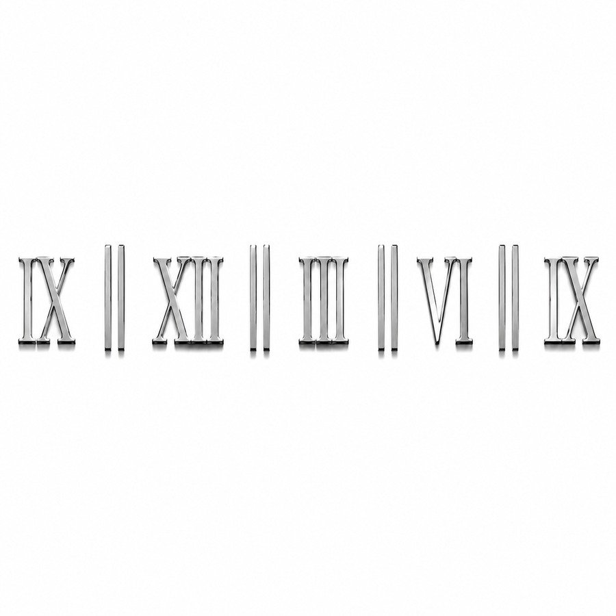 Roman arcrylic number with stick