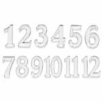 Acrylic clock number