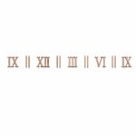 Roman arcrylic number with stick