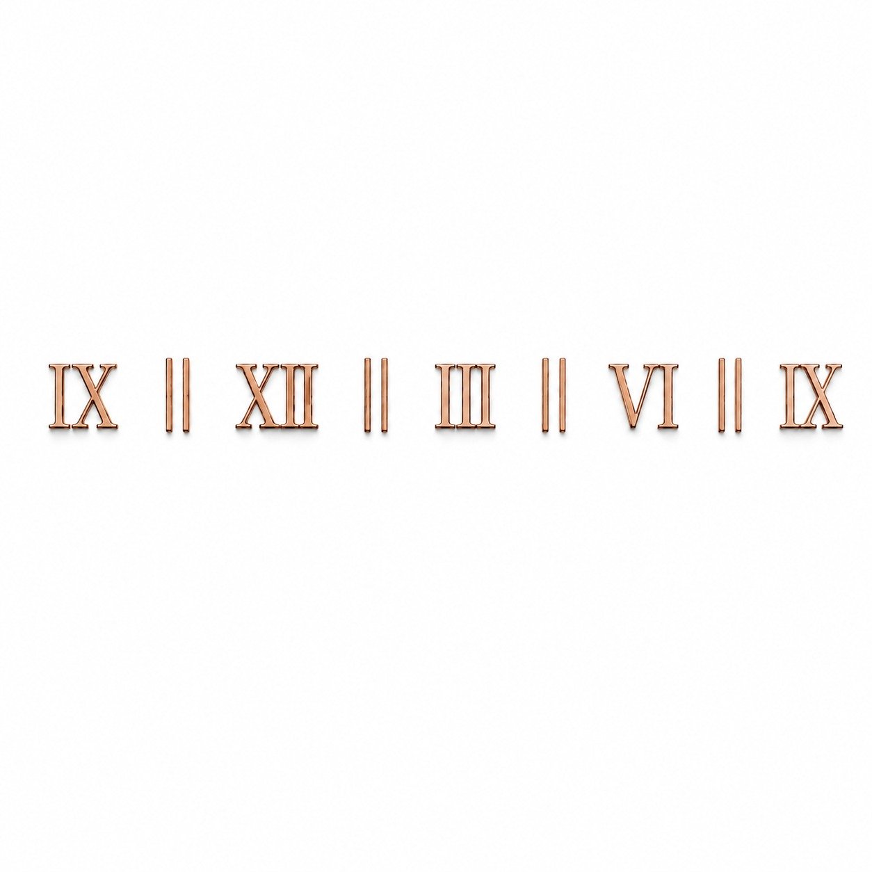 Roman arcrylic number with stick