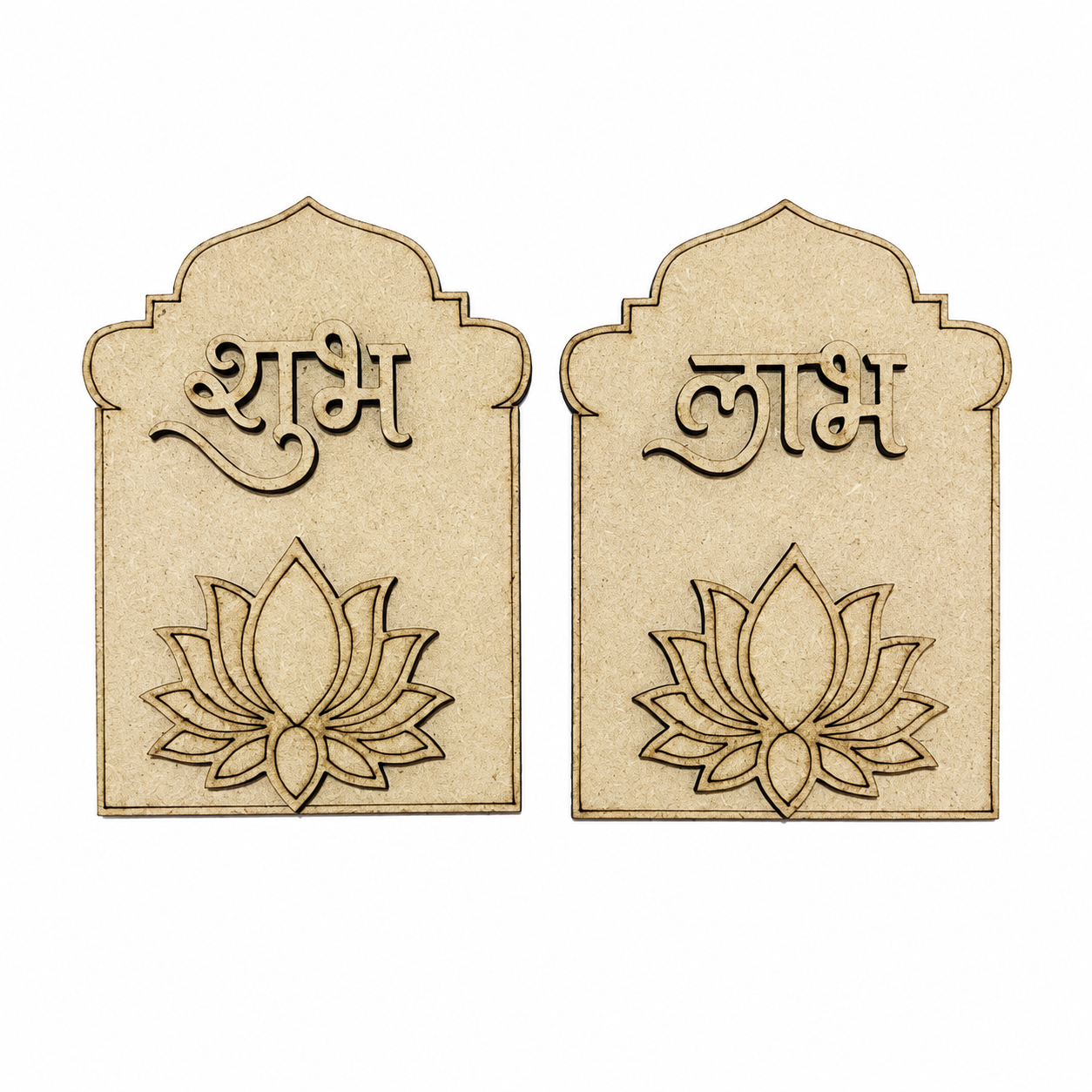 MDF Shubh Labh Lotus Cutout
