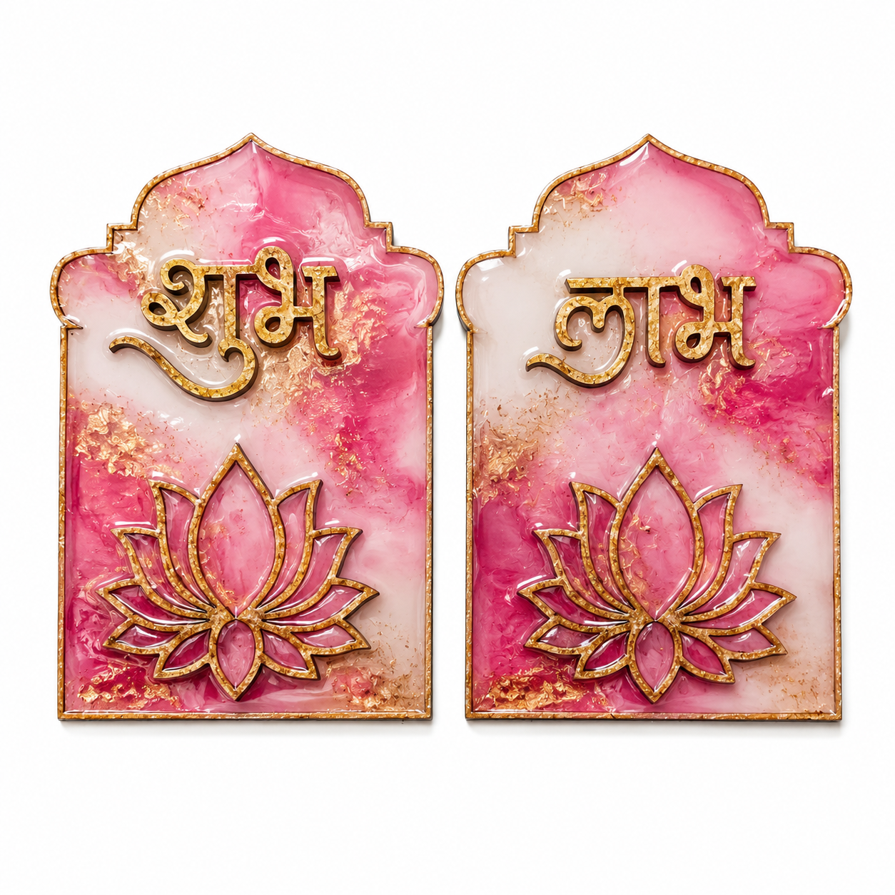 MDF Shubh Labh Lotus Cutout