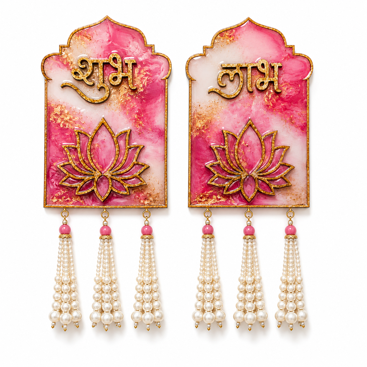 MDF Shubh Labh Lotus Cutout
