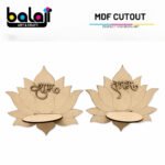 MDF Lotus Shubh Labh Diya Holder Base – Perfect for Resin Art